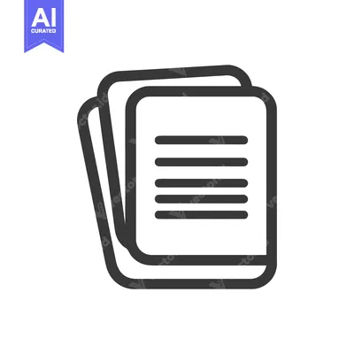 Stacked Documents Icon: Simple, Bold, and Modern Design for Paperwork