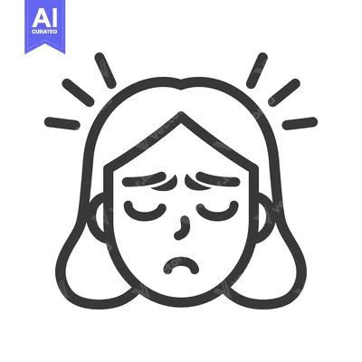 Popular premium asset: A woman with closed eyes looking sad suffering from headache