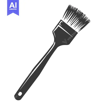 Popular premium asset: A monochrome image showing a simple paint brush outline