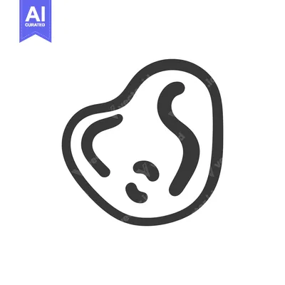 Aset premium populer: Simple illustration depicts a stylized shape of a food item