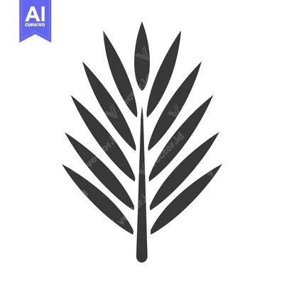 Popular premium asset: A stylized depiction of a singular leaf from nature