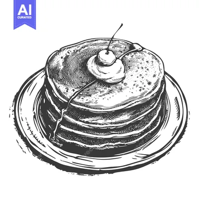 Popular premium asset: A stack of pancakes topped with a cherry and whipped cream