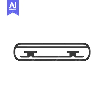 Minimalist Black Outline of a Coffin on White Background