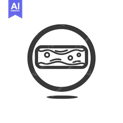 Aset desain premium: Minimalist Wood Grain Icon in Circle, Simple Design, Isolated on White