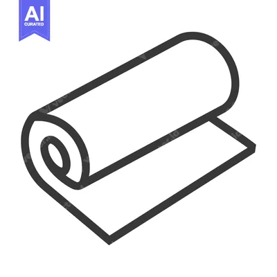 Popular premium asset: A graphic image showing a rolled up material and section unrolled