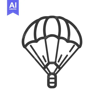 Popular premium asset: Minimalist Parachute Icon: Bold Outline, Safety Symbol, Isolated Desig