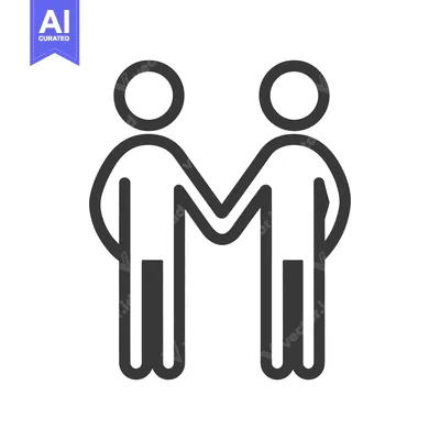 Two stylized figures symbolizing agreement and cooperation are shown