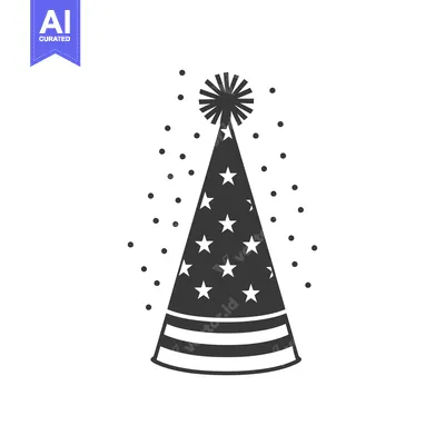 Popular premium asset: A party hat with stars and stripes against a white background