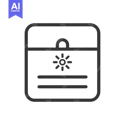 The Illustration Represents a Simple Refrigerator with Internal Featur