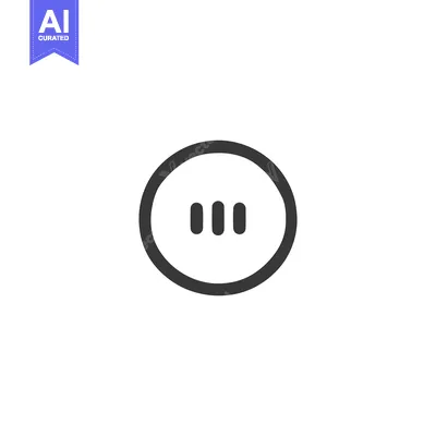 Minimalist Ellipsis Icon: Three Dots in a Circle, Dark Gray on White