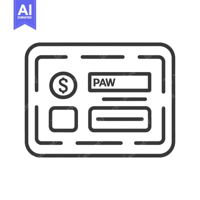 Premium design asset: Illustration showing a financial card with various informational secti