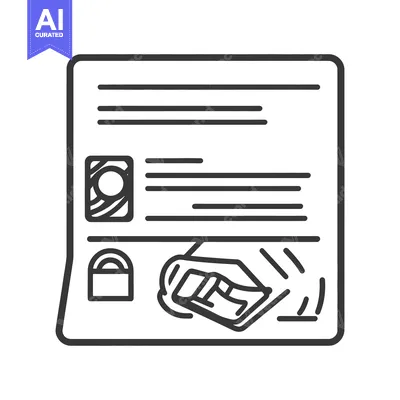A hand scanning a card on a document with icons showing data