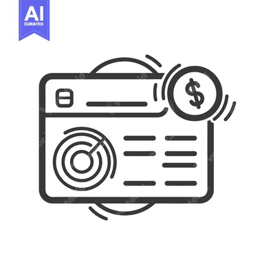 Premium design asset: A graphic depiction of a digital card and currency icon