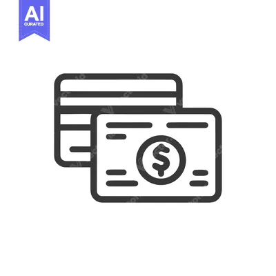 Premium design asset: Minimalist Icon: Credit Card and Dollar Bill for Finance
