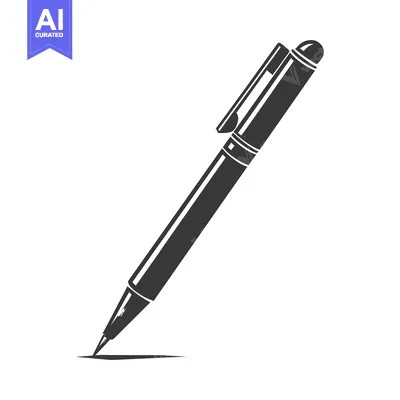 A monochrome pen illustrates writing or drawing on a white surface