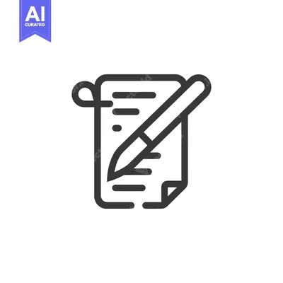 Aset desain premium: Pen Writing on a Folded Paper with Lines