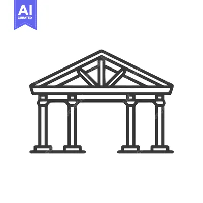 Popular premium asset: Minimalist Temple Icon: Classic Greek Architecture with Bold Lines and