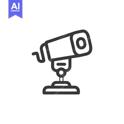 Popular premium asset: Security Camera Icon: Modern Surveillance System in Bold Outline Style