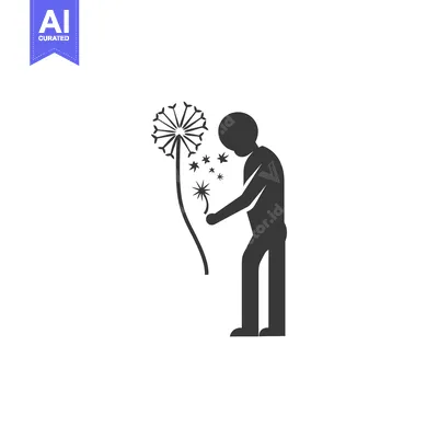 Person Blowing on a Dandelion with Seeds Flying Away
