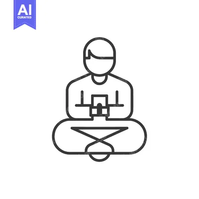 Aset premium populer: Person in Lotus Pose Holding a Smartphone