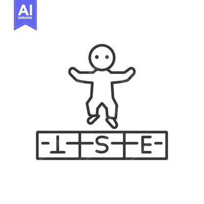 Person Jumping on a Platform with the Letter S in the Middle