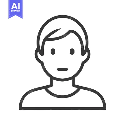 Popular premium asset: A simple line drawing illustrating the front view of a person