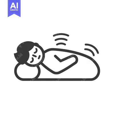 Person Lying on Back with Waves Emitting from Body