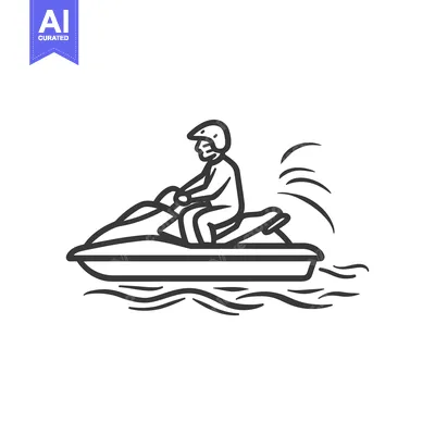 Person Riding a Jet Ski in the Ocean