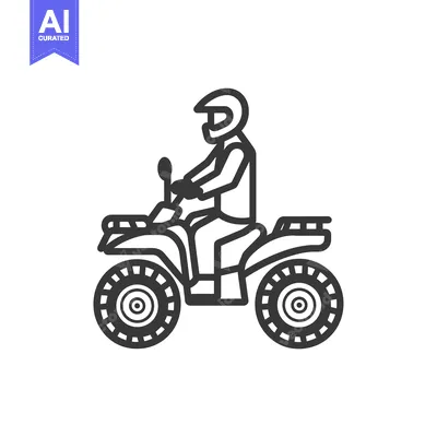 Aset premium populer: Person Riding a Quad Bike