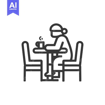 Popular premium asset: Person Sitting at Table with a Cup of Coffee or Tea