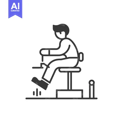 Person Sitting on a Chair with Legs Extended