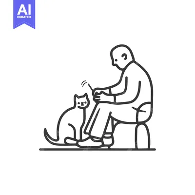 Popular premium asset: Person Sitting With Cat and Playing With a Toy
