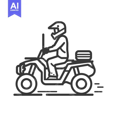 Person wearing a helmet riding an all-terrain vehicle