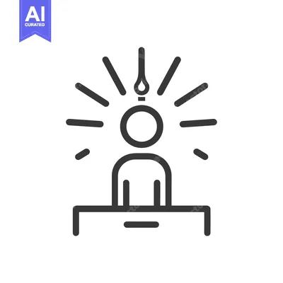 Aset premium populer: Person with Light Bulb Above Head at a Desk