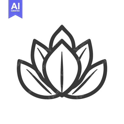 A stylized monochrome image of a blossoming lotus flower
