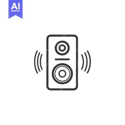Popular premium asset: Loudspeaker Icon with Sound Waves, Minimalist Black and White Design