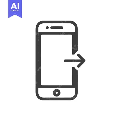 Popular premium asset: Smartphone Data Transfer Icon: Simple, Modern Design with Arrow