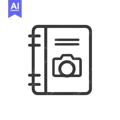Popular premium asset: Photography Journal Icon: Camera Symbol in Notebook Design