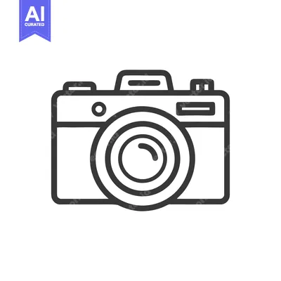 Aset premium populer: Minimalist Camera Icon: Sleek Design for Photography and Visual Commun