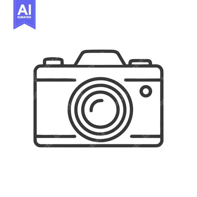 Premium design asset: Minimalist Camera Icon: Clean Line Art for Photography Concepts