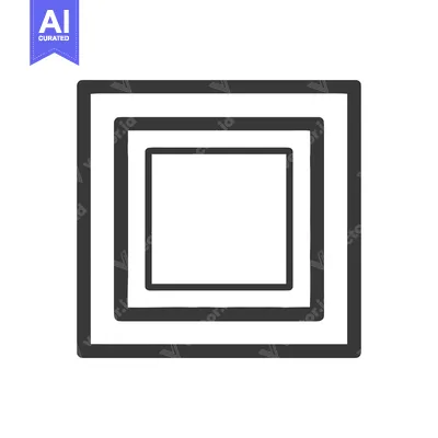 Popular premium asset: Concentric Square Frames: Minimalist Design with Bold Outlines and Geo