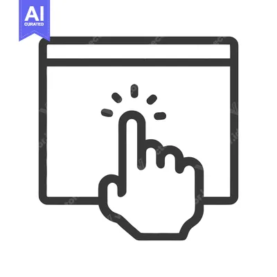 Aset premium populer: Interactive Touchscreen Interface: Hand Gesture on Digital Display Ico