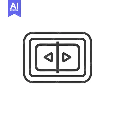 Popular premium asset: Minimalist Navigation Icon: Left and Right Arrows in Rounded Rectangle