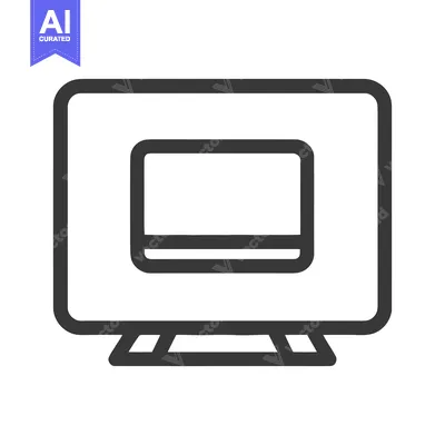 Popular premium asset: Minimalist TV Icon: Rounded Edges, Clean Line Art Design