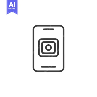 Popular premium asset: Minimalist Smartphone Camera Icon: Clean Line Art Design