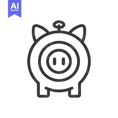 Aset premium populer: Piggy Bank with Electrical Outlet and Antenna