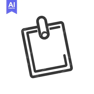 Aset premium populer: Minimalist Clipboard Icon: Clean Design for Organization and Efficienc