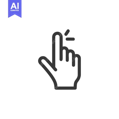Popular premium asset: Finger Tap Icon: Hand Gesture with Index Finger and Touch Effect