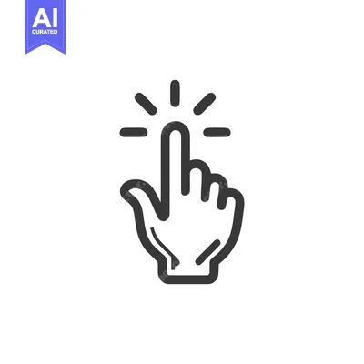 Popular premium asset: Finger Tap Icon: Simple Hand Gesture for Touchscreen Interaction, Isol