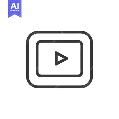 Aset premium populer: Play Button Inside a Square Frame